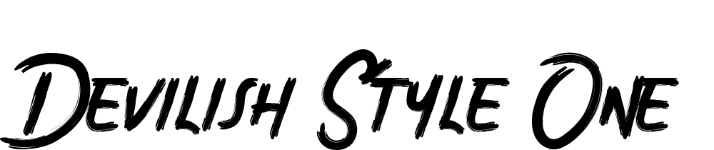 Devilish Style One font family download free