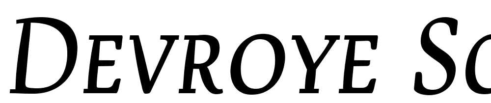 Devroye-SCOSF font family download free