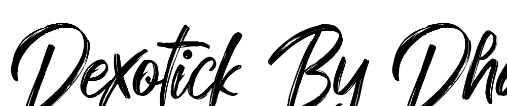 Dexotick By Dhan Studio font family download free