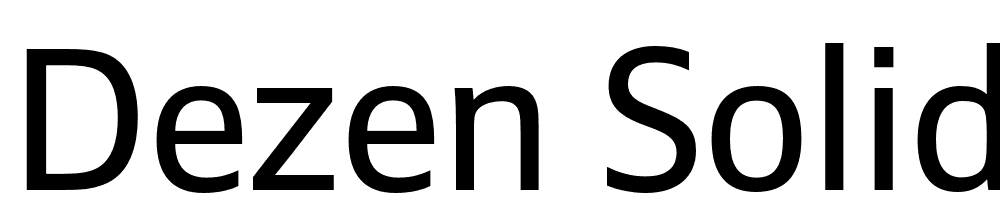 Dezen Solid font family download free