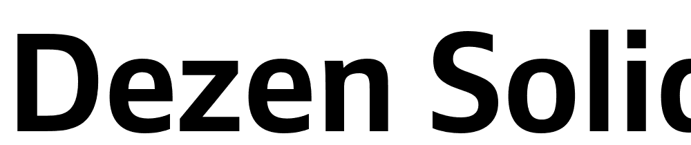 Dezen Solid font family download free