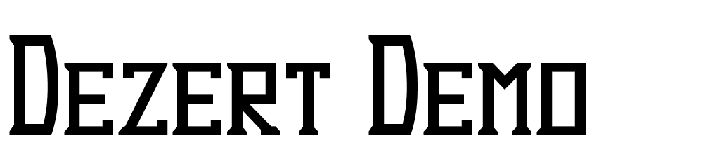 Dezert-Demo font family download free