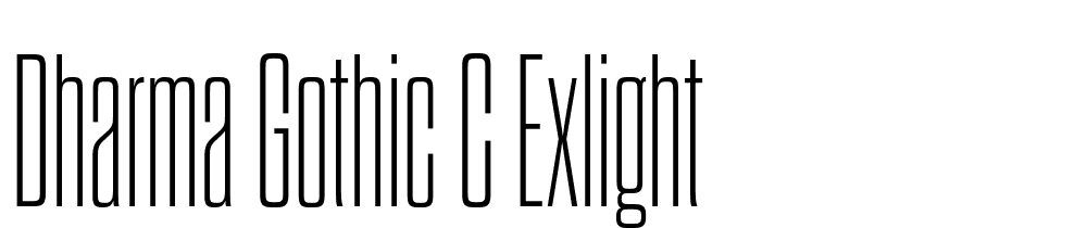 Dharma-Gothic-C-ExLight font family download free