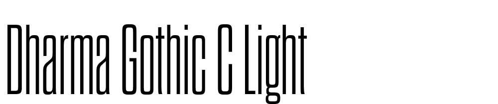 Dharma-Gothic-C-Light font family download free