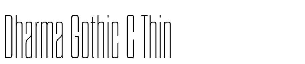 Dharma-Gothic-C-Thin font family download free