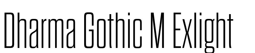 Dharma-Gothic-M-ExLight font family download free