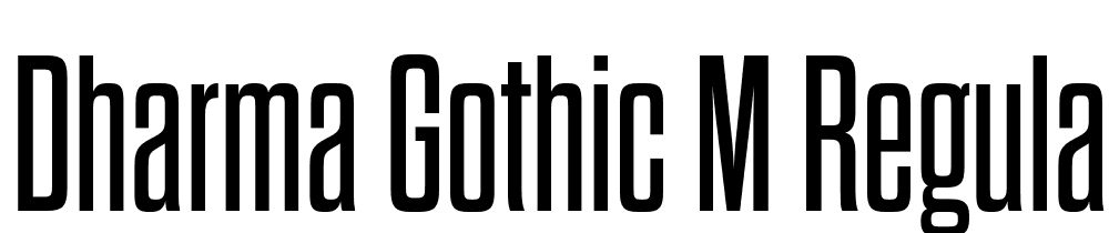 Dharma-Gothic-M-Regular font family download free