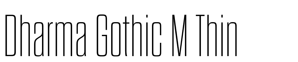 Dharma-Gothic-M-Thin font family download free