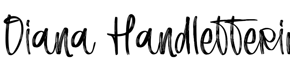 Diana Handlettering font family download free