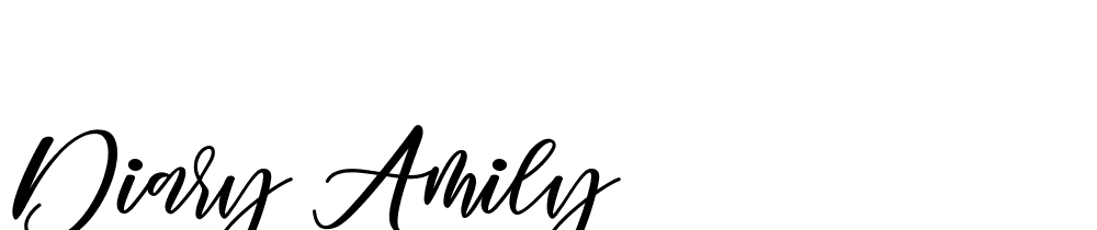 Diary Amily font family download free