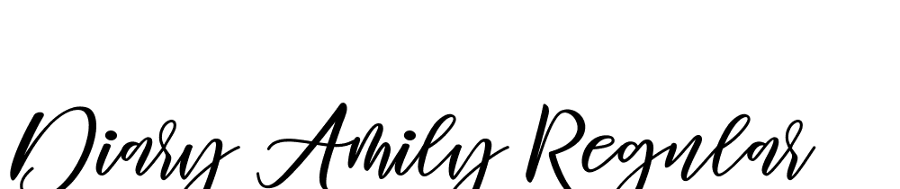 Diary-Amily-Regular font family download free