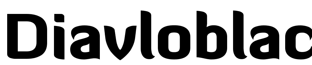 DiavloBlack-Regular font family download free