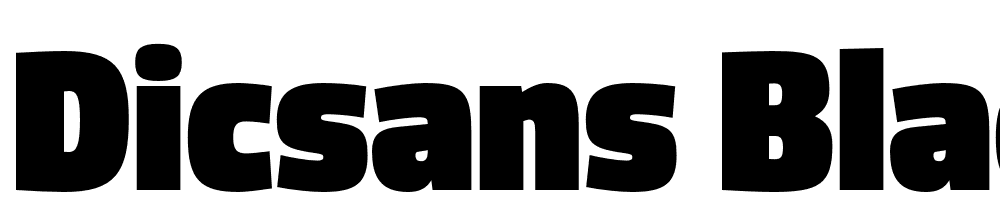 DicSans-Black font family download free