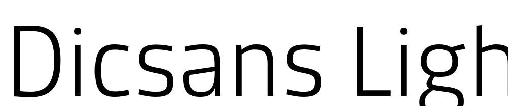 DicSans-Light font family download free