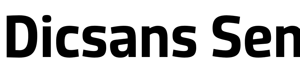 DicSans-SemiBold font family download free