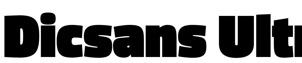 DicSans-UltraBlack font family download free