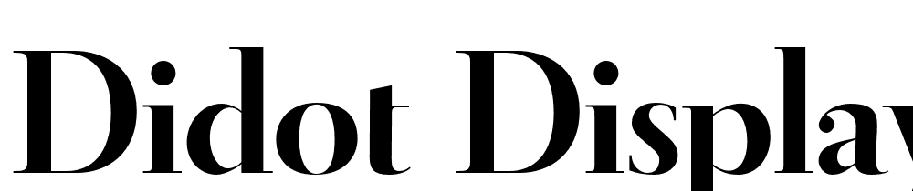 Didot Display font family download free