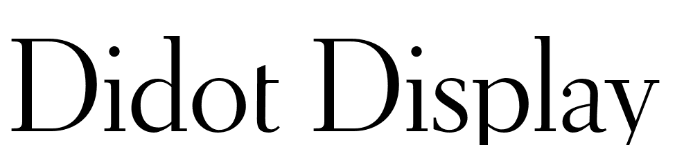 Didot Display font family download free