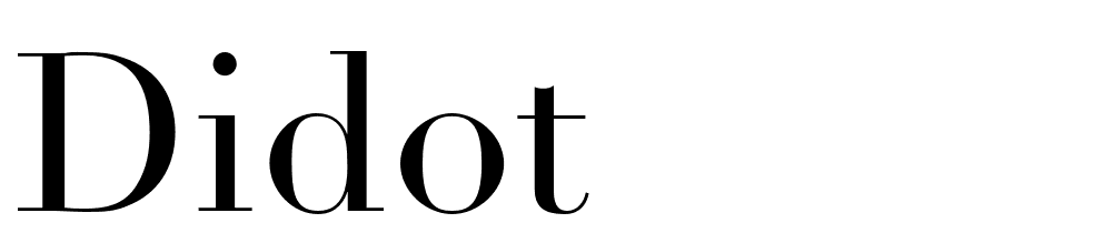 Didot font family download free