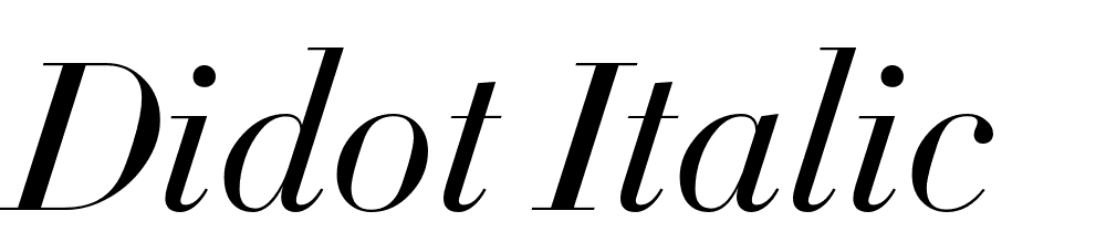 Didot-Italic font family download free