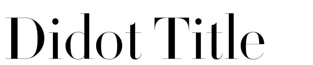 Didot-Title font family download free