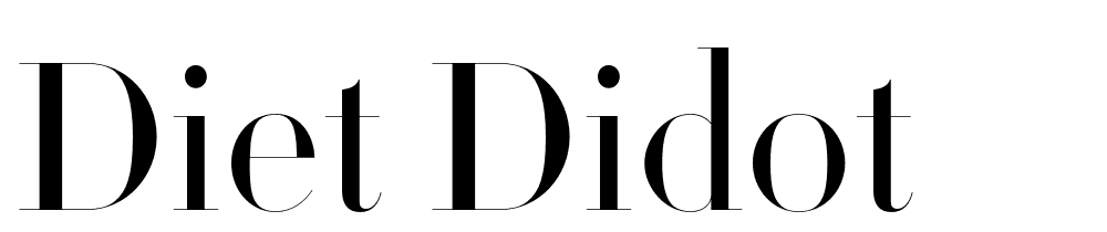 Diet Didot font family download free