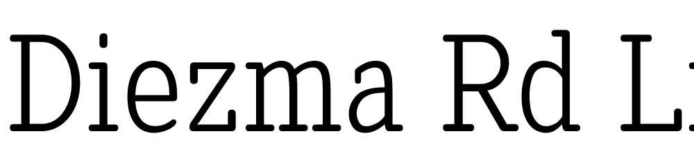 Diezma-Rd-Light font family download free