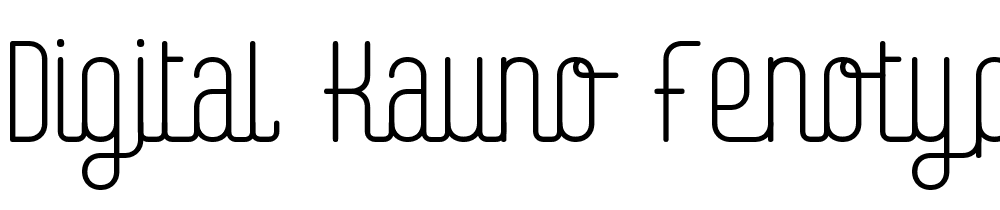 Digital-Kauno-fenotype font family download free