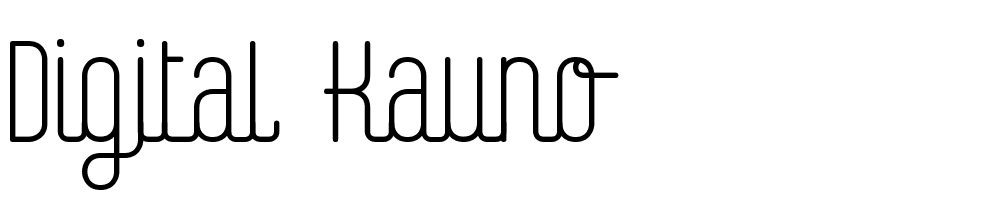 digital-kauno font family download free