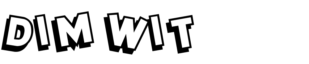 dim_wit font family download free