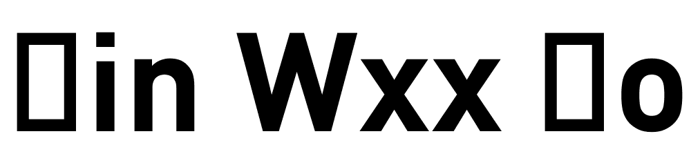 DIN-WXX-Bold font family download free