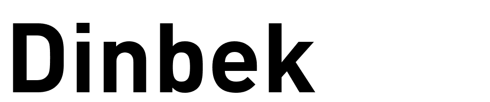 dinbek font family download free