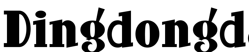 DingDongDaddyoNF font family download free