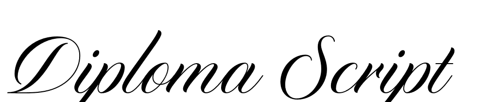 Diploma Script font family download free