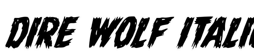 Dire-Wolf-Italic font family download free