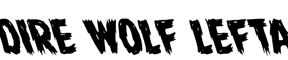 Dire-Wolf-Leftalic font family download free