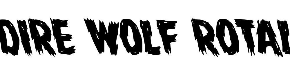 Dire-Wolf-Rotaleft font family download free