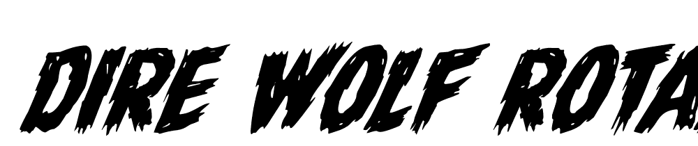 Dire-Wolf-Rotalic font family download free