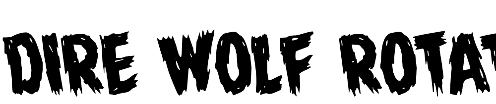 Dire-Wolf-Rotate-Regular font family download free