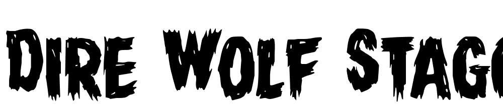 Dire-Wolf-Staggered-Regular font family download free