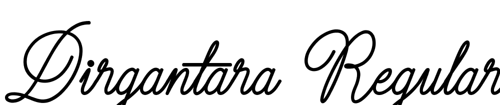 Dirgantara-Regular font family download free