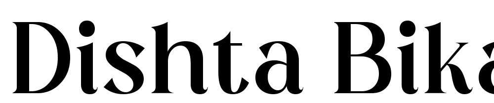 Dishta Bikailen font family download free