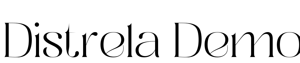 Distrela-Demo font family download free