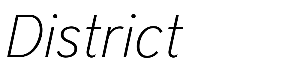 district font family download free