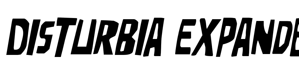 Disturbia-Expanded-Italic font family download free