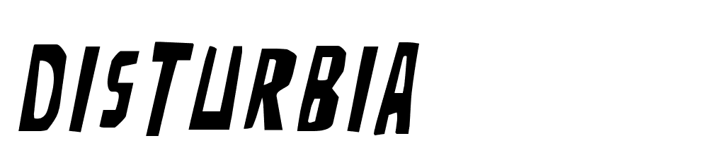 disturbia font family download free