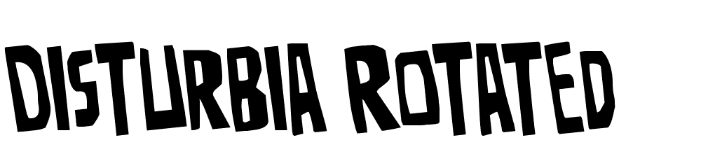 Disturbia-Rotated font family download free