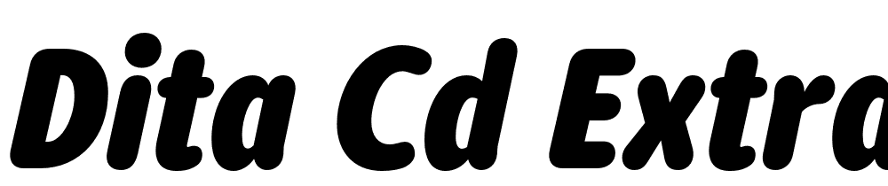 Dita-Cd-Extrabold-Italic font family download free