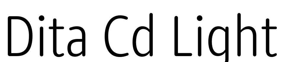 Dita-Cd-Light font family download free