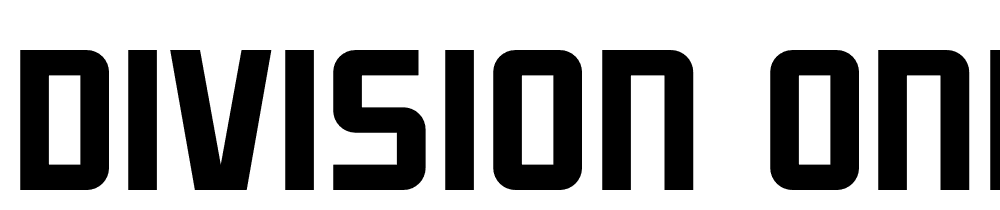 Division-One-Bold font family download free